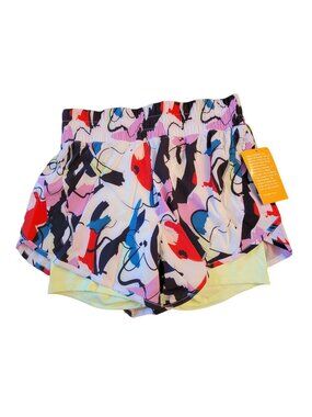 Avia Running Shorts Multicolor Design With Pockets Womans Small 4/6 LR100